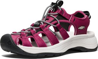 Keen Womens Astoria West Closed Toe Sandals, Beaujolais/Star White, 4.5