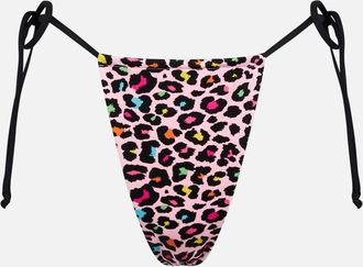MC2 Saint Barth Woman String Swim Briefs With Leopard Print