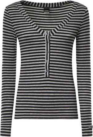 Pinko V-hals Breiwerk - Dames - V-hals truien - Grijs - L - Truien & Vesten