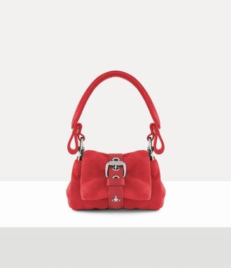 Vivienne Westwood Hazel Treasure Charm Handbag Suede Coral One Size Women