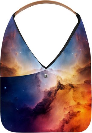 Generic Stars Nebula Reusable Lightweight Grocery Bags - Foldable Into Compact Pouch, Washable & Sturdy, Multipurpose for Shopping and Travel