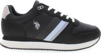 U.S.Polo Association U.S. Polo Assn. - Zapatillas de poli&eacute;ster negras con logo contrastante - Shoes - Hombre - Negro - 40 EU
