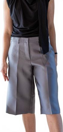 The Garment Ambra Mid Rise Shorts In Smoke