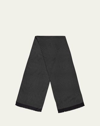 Tom Ford Micro Polka Dot Silk Scarf