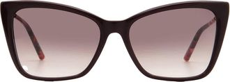 Carolina Herrera Brown Shaded Cat Eye Ladies Sunglasses HER 0180/S 06K3/HA 57