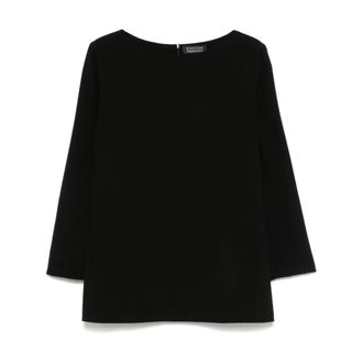 Gianluca Capannolo Dresses Black - female - Gianluca Capannolo - Round-neck Knitwear - Black - L - Knitwear