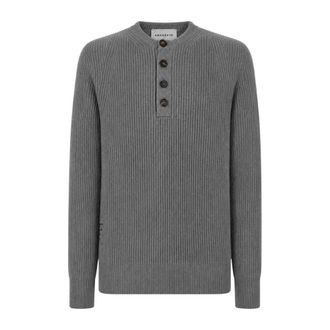 Amaranto Jersey de Lana y Cachemira - Knitwear - Hombre - Gris - XL