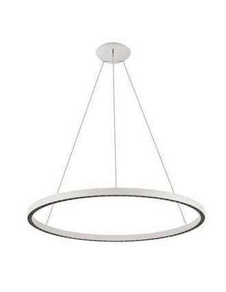 Mantra Mantra L&aacute;mpara De Techo Led Colgante Riumar Redondo 60+20w 3000k 92,8cm &Oslash; Blanco/negro/arena