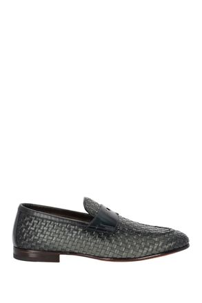 Santoni Carlos Woven Moccasins