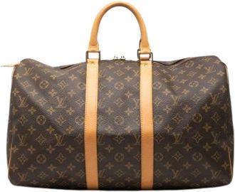 Louis Vuitton Pre-owned Weekend Bags, female, Brown, Size: ONE SIZE Pre-owned Keepall 45