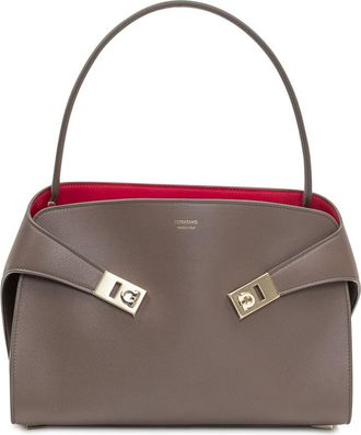 Ferragamo Ferragamo Taupe Leather Bag