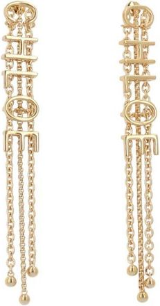 Chlo&eacute; Golden Chain Dangler Earrings