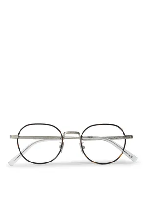 Dior DiorBotanicaO R2U Havana Round-Frame Tortoiseshell Acetate and Silver-Tone Metal Optical Glasses