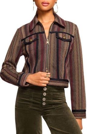 Ramy Brook Julie Metallic Tweed Jacket in Navy Multi Tweed at Nordstrom Rack, Size X-Large