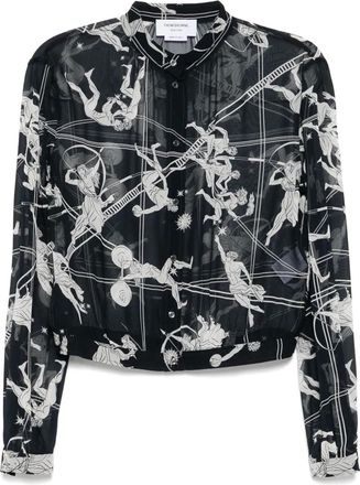 Thom Browne Blusa con arricciatura