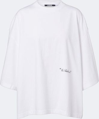 Jacquemus Le Palmier printed cotton jersey T-shirt