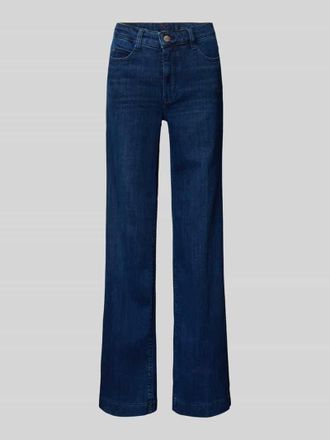 M.A.C Wide Leg Jeans mit 5-Pocket-Design in Blau, Größe 34/30