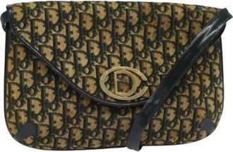 Dior Pre-owned Cross Body Bags, female, Multicolor, Size: ONE SIZE Pre-owned Trotter Canvas Shoulder Bag