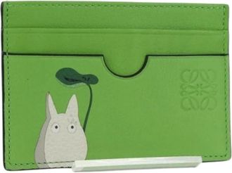 Loewe Pre-owned Wallets, female, Green, Size: ONE SIZE Pre-owned Card Case