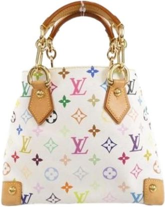 Louis Vuitton Pre-owned Handbags, female, White, Size: ONE SIZE Pre-owned Vintage Canvas Handbag