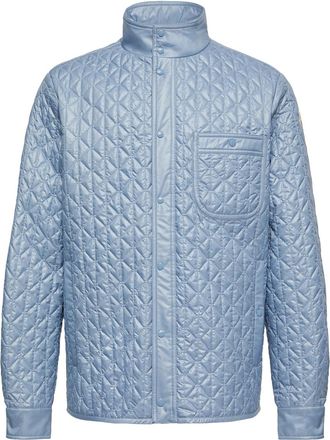 Moncler Moncler Cleorine Geometric-quilted Padded Jacket, Men, Blue, Size: 0