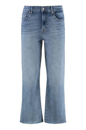 7 For All Mankind Light Blue Bootcut High Rise Jeans