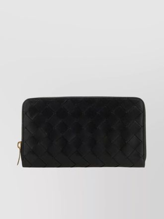 Bottega Veneta intrecciato leather zip-around wallet