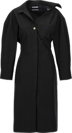 Jacquemus Black La Robe Chemise Dress