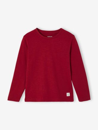 Vertbaudet Jungen Langarmshirt rot