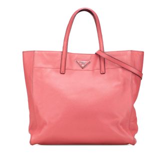 Prada Tote Leren Verstelbare Strap