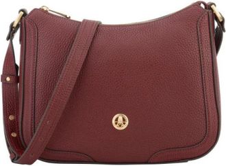 Pourchet Tassen, Dames, Rood, ONE Size, Leer, Besace Crossbody Tas