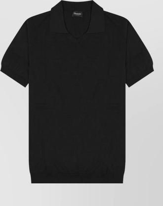 Drumohr cotton knit polo shirt