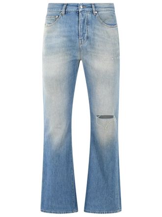 Amiri Hellblaue Jeans Slash Bootcut von Amiri