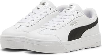 Puma Sneaker PUMA ROMA FEMININE WNS, Damen, Gr. 37,5, schwarz-weiss (puma wei&szlig;, puma schwarz), Leder, unifarben, Schuhe Sneaker
