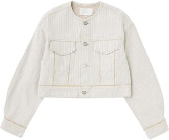 Moussy Vintage Giacca crop senza colletto - Toni neutri