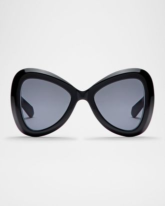 Valentino Garavani Butterfly Acetate Sunglasses