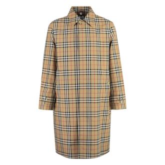 Burberry Jassen, Heren, Beige, L, Katoen, Cotton trenchcoat
