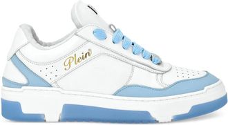 Philipp Plein Sneakers con inserti in pelle - Bianco