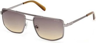 Guess Sunglasses, male, Gray, 57 MM, Metal Navigator Sunglasses