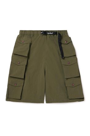 KAPITAL Cotton and Nylon-Blend Ripstop Drawstring Cargo Shorts