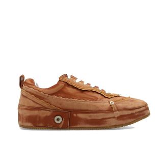 Loewe Brown Calfskin Mens Sneakers