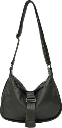 Generic Compatible For Women Genuine Leather Shoulder Bag Multi Pockets Casual Daily Slouchy Handbag Satchel Purse(GREEN)