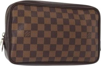 Louis Vuitton Pre-owned Clutches, female, Brown, Size: ONE SIZE Pre-owned Clutch Bag