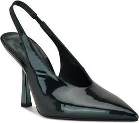 Nine West Kates Slingback Pointed Toe Pump in Dark Green at Nordstrom Rack, Size 6.5