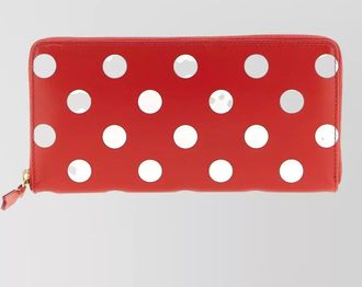 Comme Des Gar&ccedil;ons polka dot motif leather cardholder wallet