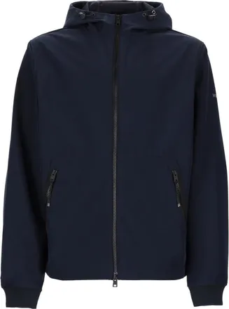 Woolrich Black Polyester Zip Up Hoodie Jacket