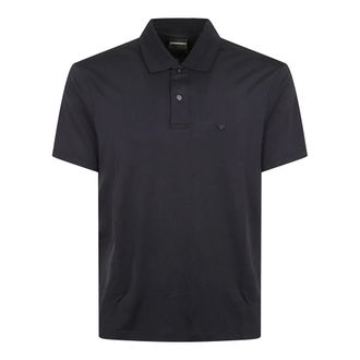 Emporio Armani Polo Shirts, male, Blue, Size: 2XL Polo Shirt