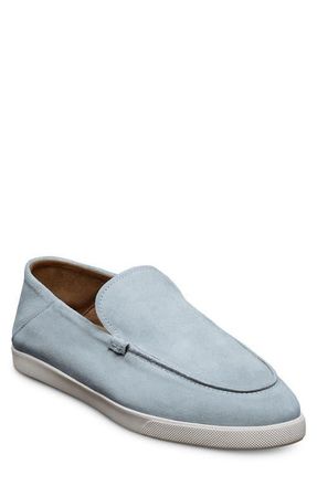 Allen Edmonds Gino Loafer in Lightt Sky Blue Suede at Nordstrom, Size 10.5