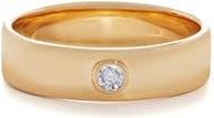 Monica Vinader Lab Grown Diamond Essential Band Ring in Yellow Gold at Nordstrom Rack, Size 9