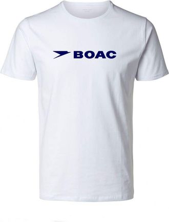 Generic Retro BOAC 1 Short-Sleeve Unisex T-Shirt - British Airways, British Overseas Airways Corporation (as8, Alpha, l, Regular, Regular) White